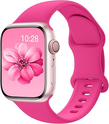 Miniatura 24 de Correa deportiva de silicona para Apple Watch 40 mm 38 mm, 41 mm, 44 mm, 45 mm, 42 mm, 49 mm - Correa de repuesto suave y resistente al agua