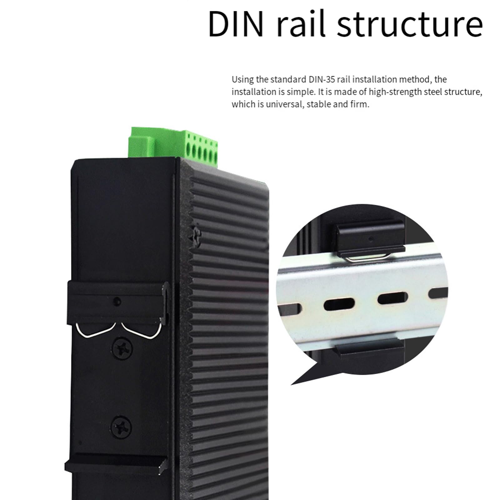 Switcher Rete a 5 Porte con velocità 100 Mbps e Design a Basso Rumore Protezioni industriali per uffici Utilizza Switcher Rete