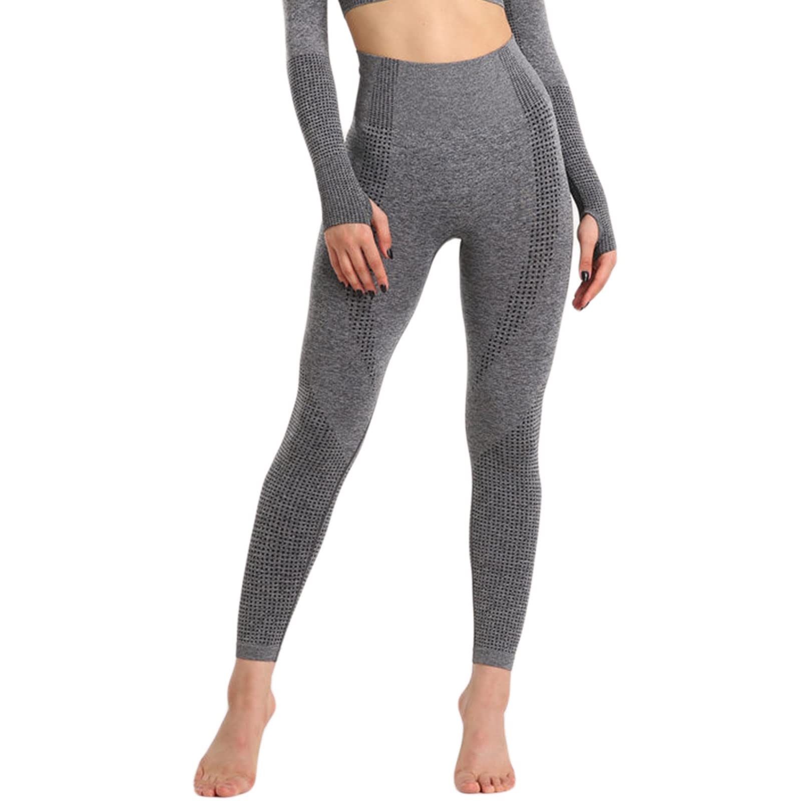 Merlvida Leggins Sportivi Donna Vita Alta Leggings Push Up Pantaloni Palestra Controllo della Pancia Anticellulite Pantacollant Opaco Elastici Tuta Collant Abbigliamento Sportivo Donna Yoga Fitness