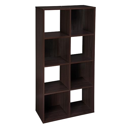 ClosetMaid Cubeicals 8 Cube Storage Shelf Organizer Bookshelf, Stackable, Vertical