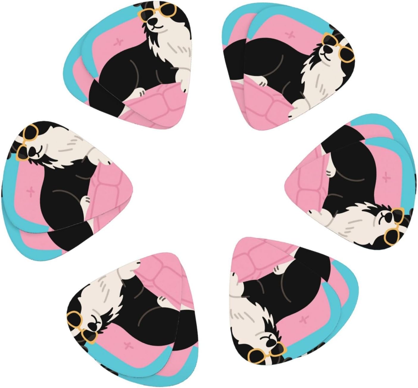 Dogs Funny Pets print Guitar Picks With Storage Box Resistant Guitar Pick 12 Pack Guitar Accessories for Electric Guitar Ukulele Bass Personalized Gifts image 3