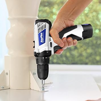 Cordless Drill Electric Screwdriver Impact Cordless Power Drill Driver, Power Screwdriver Small Handheld Drill Set, 2 Variable Speed, 18+1 Torque, 3/8 Chuck, Fuselage Only