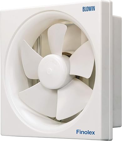 Finolex Blowin High Speed 200mm 30 Watt Plastic Exhaust Fan, White