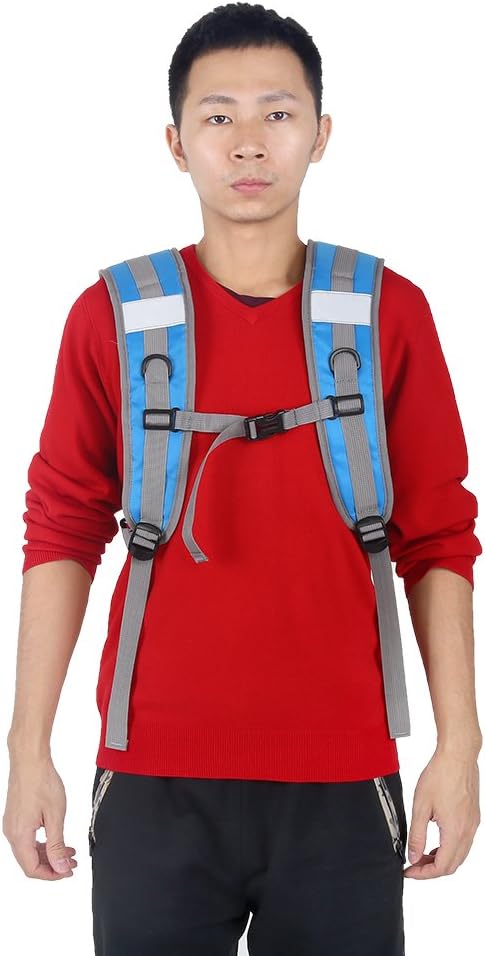 Replacement Shoulder Strap for Backpack, Adjustable Nylon Shoulder Straps for Hiking and Jogging (Blue)