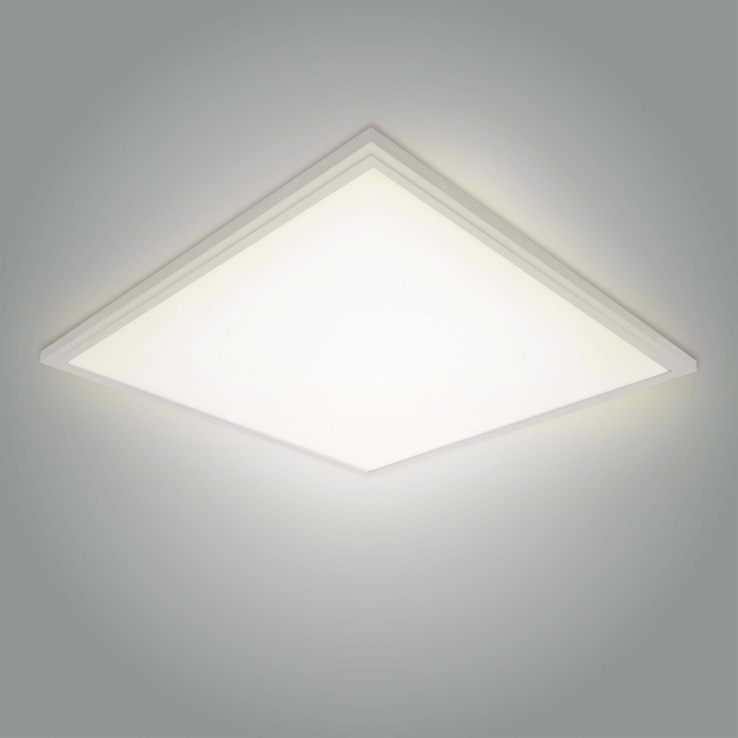 LED Panel 62x62cm 40W 3000K warmweiß 4400lm 110 Lumen/Watt flimmerfrei blendfrei UGR<19 Einbau Rasterleuchte Einlegeleuchte Deckenleuchte Odenwalddecke OWA 620x620x35mm