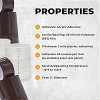 Vista 6 de WOD CST20WBA - Cinta de embalaje de color bronceado, 2 pulgadas x 110 yardas por rollo (36 rollos), cinta de embalaje industrial resistente