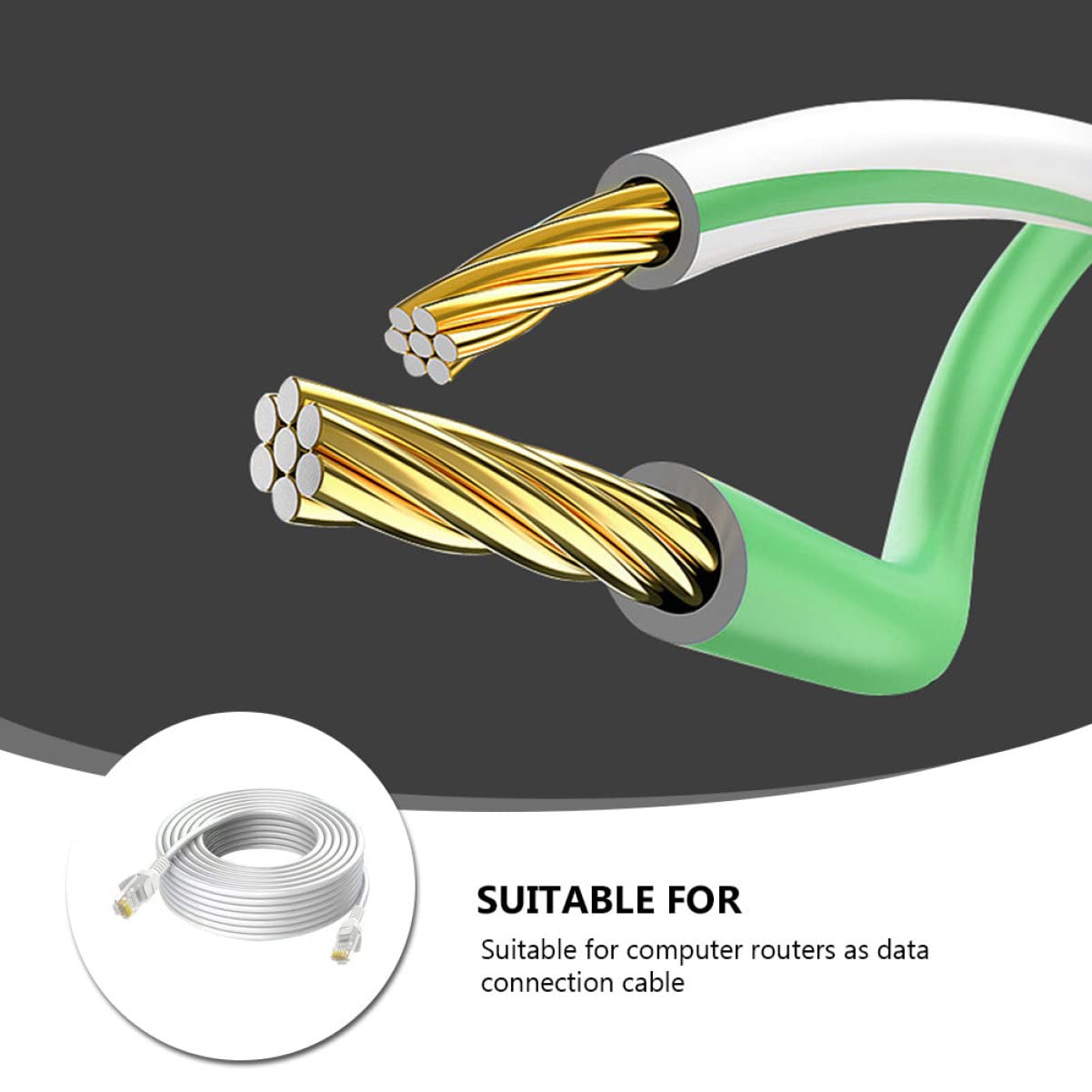 Câble Ethernet Cat5e Pour Routeur Ordinateur Câble Réseau Mince Pour Routeur Informatique