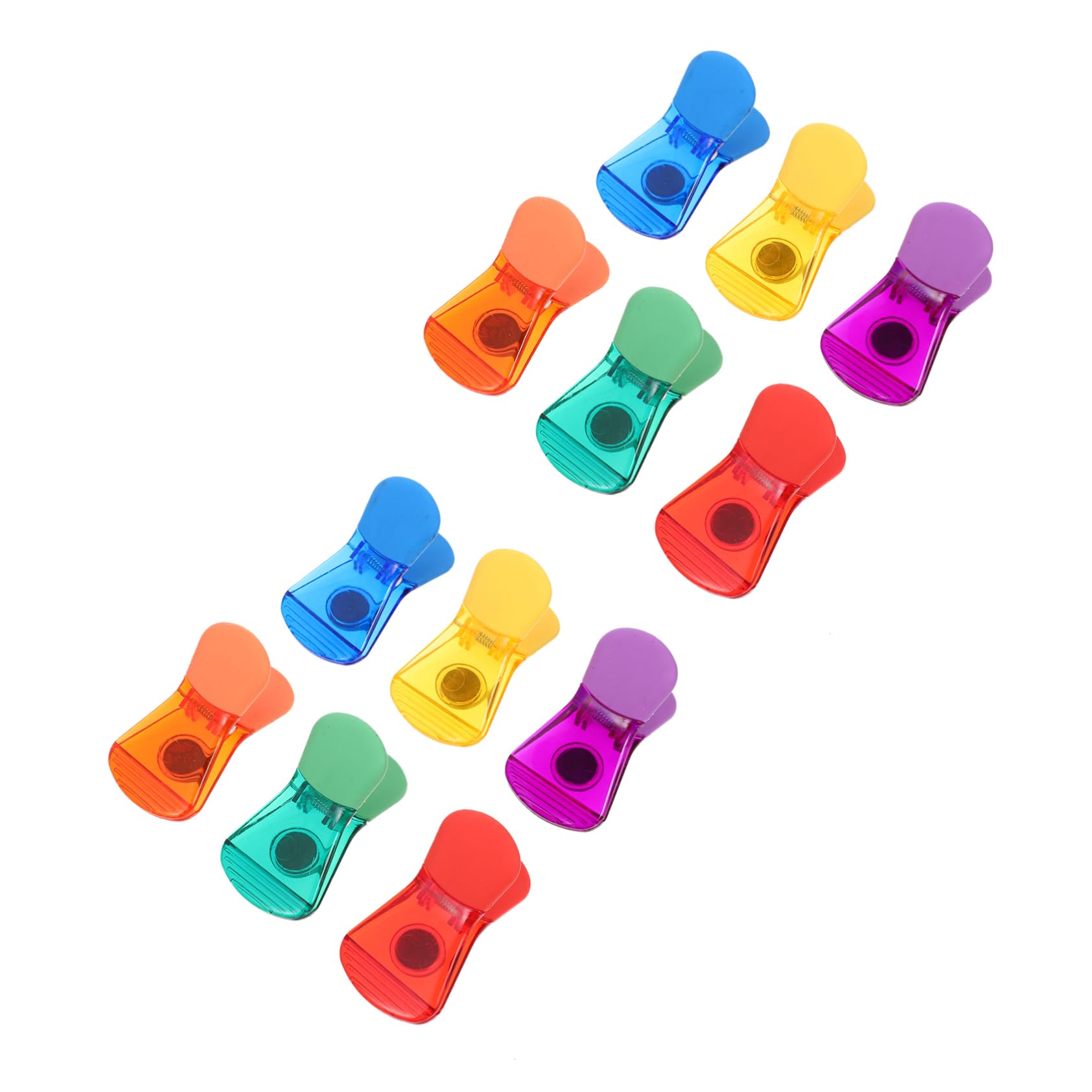 Garneck Efficient Food Bag Sealing Clip 12 Pack Multifunctional Snack Bag Clamps Odorless Sturdy for Bread Chips Cereals