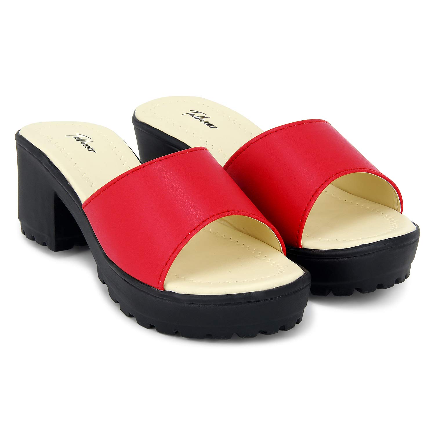 Todhwear Platform Sandals for Women Chunky Mid Heel Sandal (Red, numeric_8) (B08LCDXSVY) Amazon Price History, Amazon Price Tracker