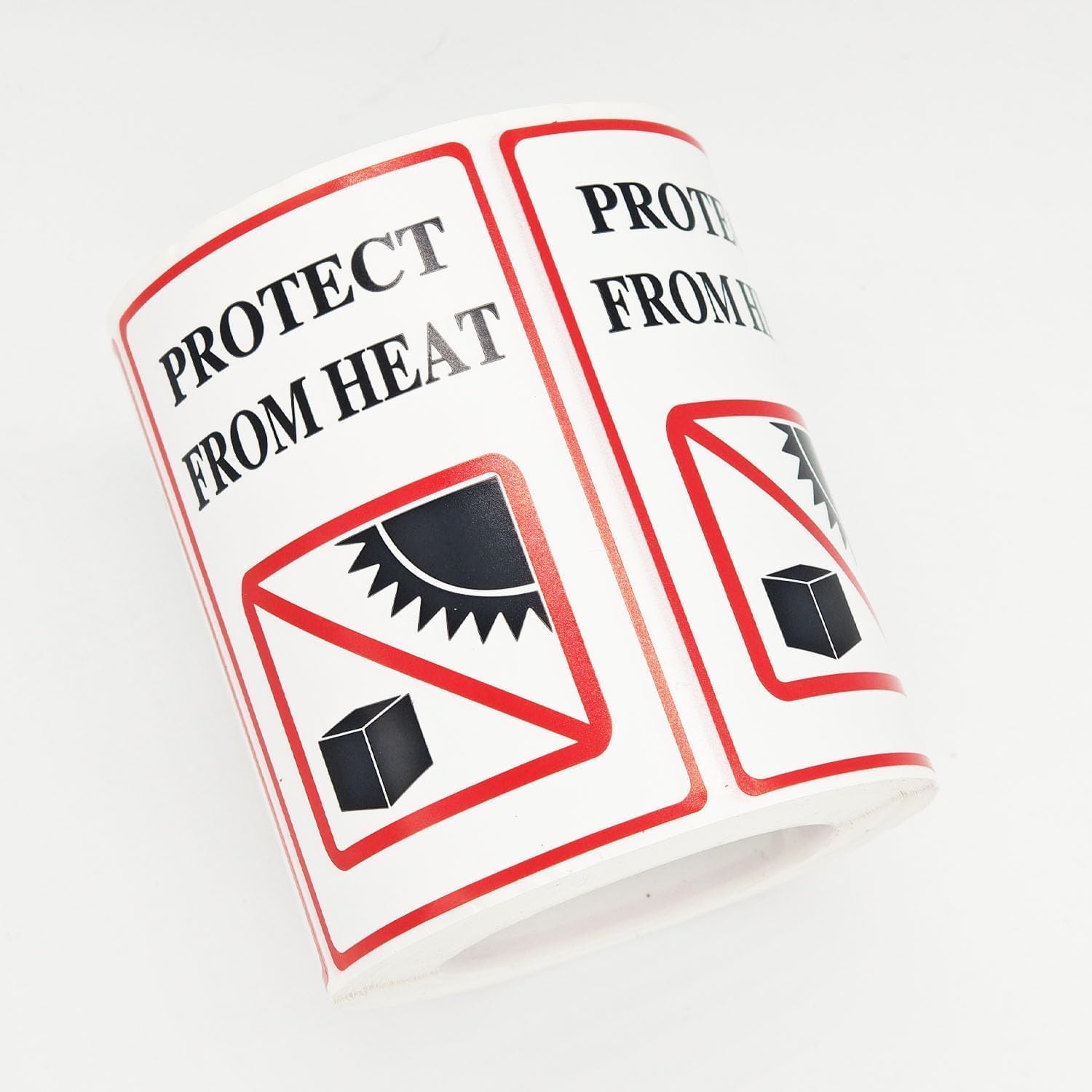 Protect from Heat Warning Stickers, 2 x 3 Inch Protect from Heat Safe Shipping Handling Caution Sign Labels (300 Pcs)