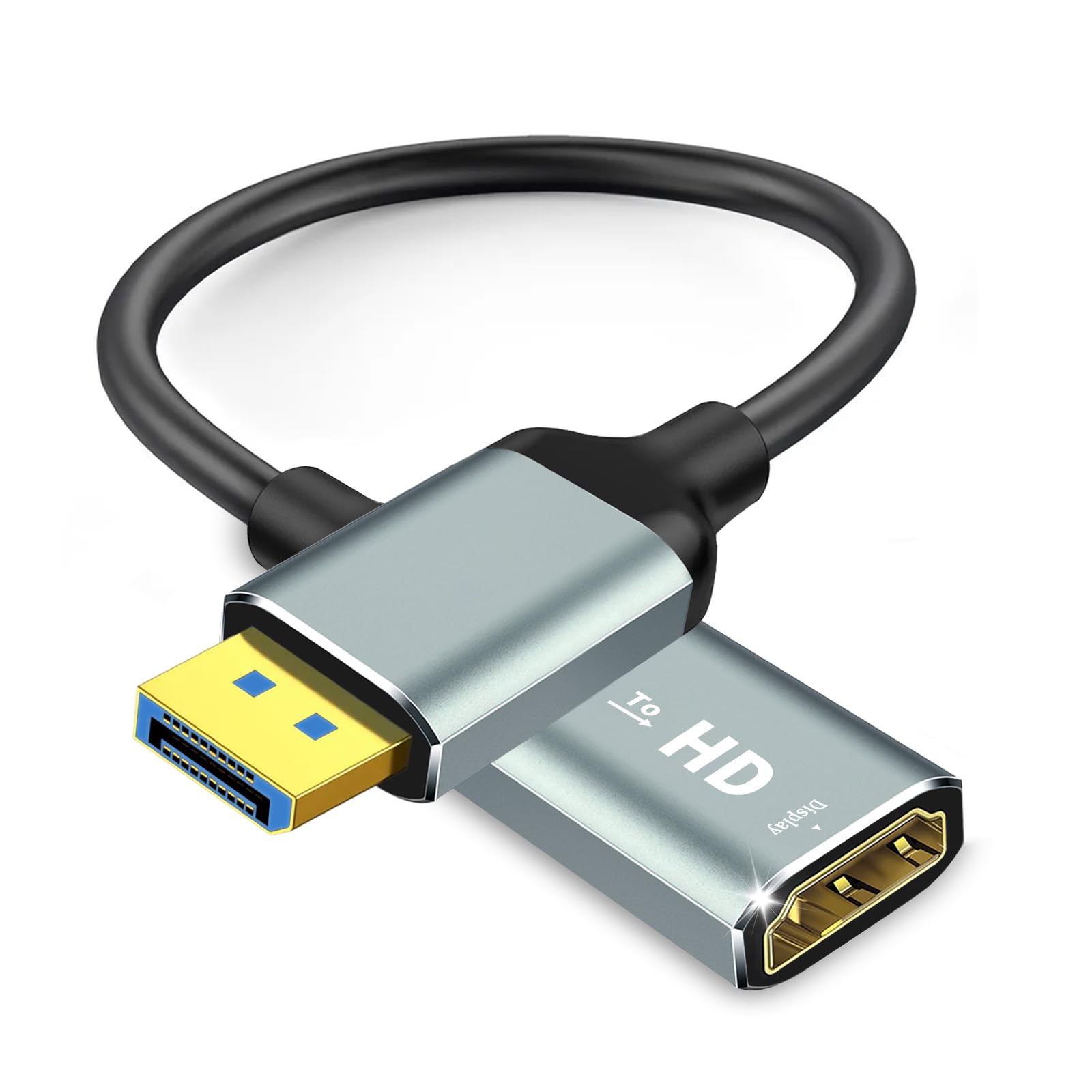 DisplayPort to HDMI 変換アダプター 4K@60Hz対応 音声…