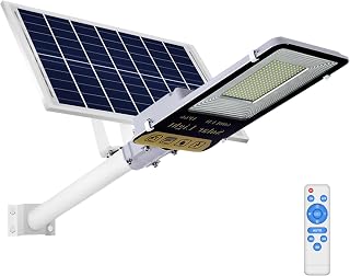 PINSAI LED Solar Street Light Outdoor Waterproof, Large Spuer Bright Solar Powered Security Flood Lights,Motion Sensor lamp for Yard,Fence,Parking Lot,Garden, Patio,Front Door,Shed, Deck,Path