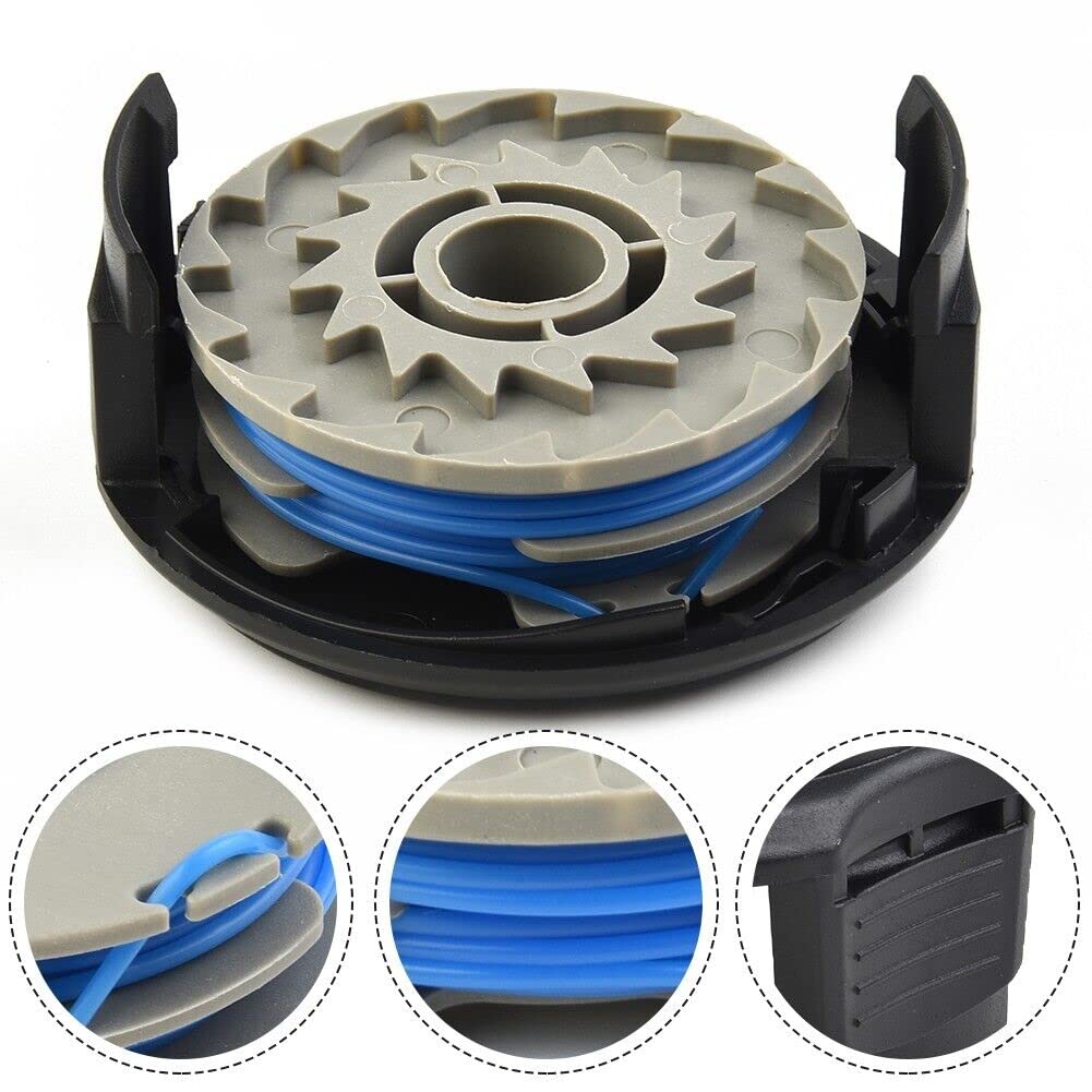 Luxuypon Strimmer Spool Line & Cap Fit For RYOBI RLT4027/RLT4125/RLT5027/RLT5125/RLT5127 Part