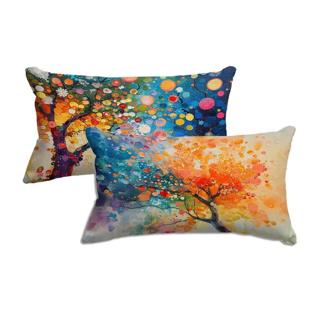 Housse de coussin arbre de vie 40x60 cm pour sublimer votre decoration de salon