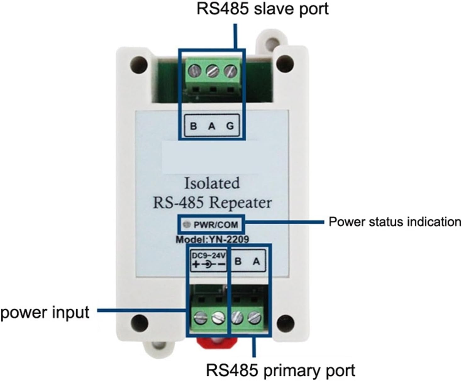 1Pcs Industrial Protection Isolation RS485 Repeater Amplifier 485 Isolator(YN2209)