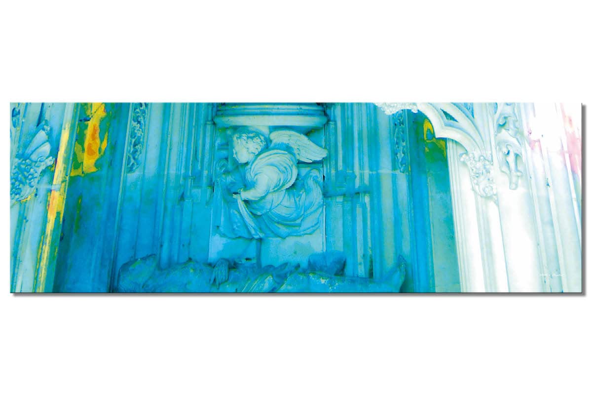 Glücksvilla - In der Kapelle 5 (Acrylglas-Bild 5 mm, 120 x 40 cm) | div. Maße - aus DE - Kunstdruck XXL Deko Wandbild quer - Kirche Jesus Maria Dom Kathedrale Glaube