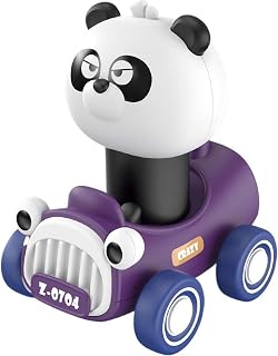 Press and Go Toy Cars for Toddlers 2-3,Push Go Animal Racing Baby Cars Toys,Baby Animal Racing Car, Infant Play Vehicle Set, Car Toys for 6-9-12-18 Months (Panda)