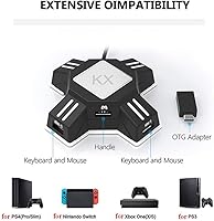 Vista 7 de Convertidor de voltaje-Adaptador de enchufe de viaje, para interruptorPS4PS3 Cargadores KX USB controlador de juego convertidor teclado ratón