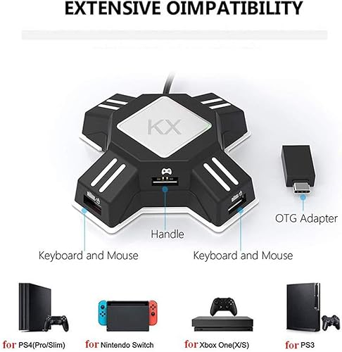 Miniatura 7 de Convertidor de voltaje-Adaptador de enchufe de viaje, para interruptorPS4PS3 Cargadores KX USB controlador de juego convertidor teclado ratón