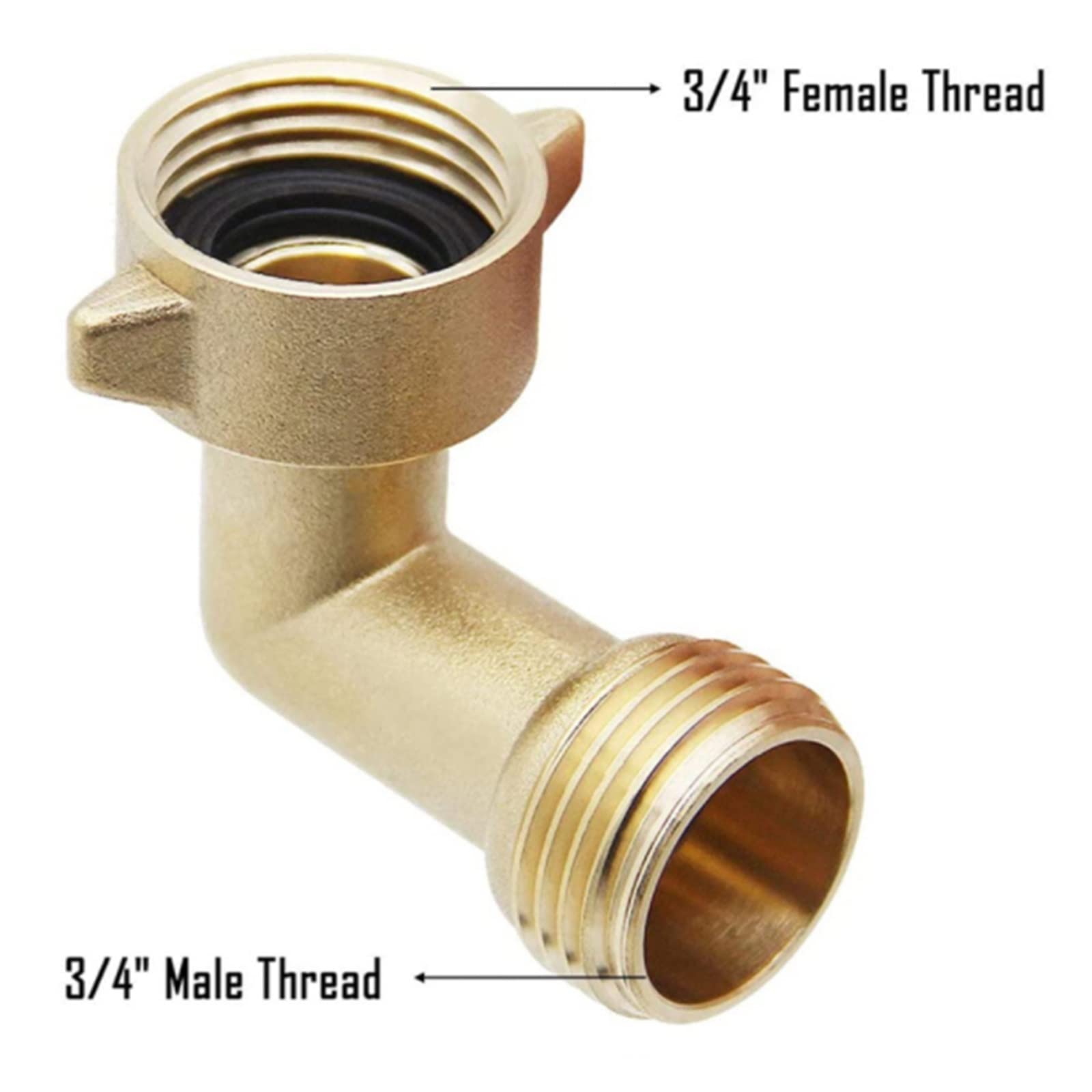 Resistir Extremos de Alta presión y Temperatura Adaptador de Manguera Garden Codo Conector Codo de láminas Codo de Manguera de latón for la Manguera de Agua for el hogar