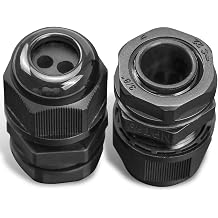 2Pcs Fuel Cell Electrical Bulkhead Fitting Partition Connector 10GA Wire Fuel Pump Assembly fit for 3/8npt Thread Opening for 10-12 Gauge Wires
