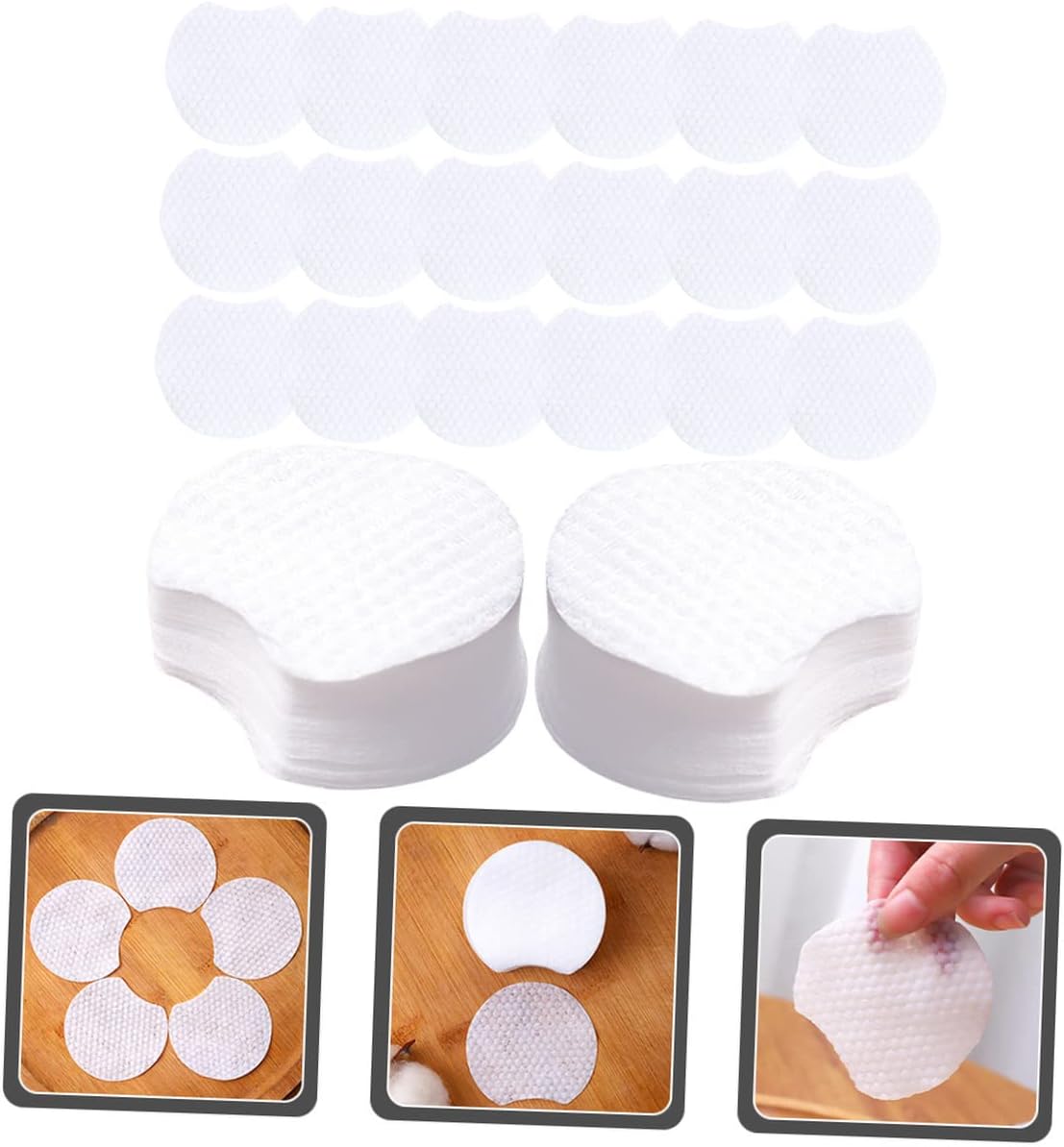 900Pcs Round Shape Makeup Remover Pads Thick Face Cleaning Pads for Daily Use