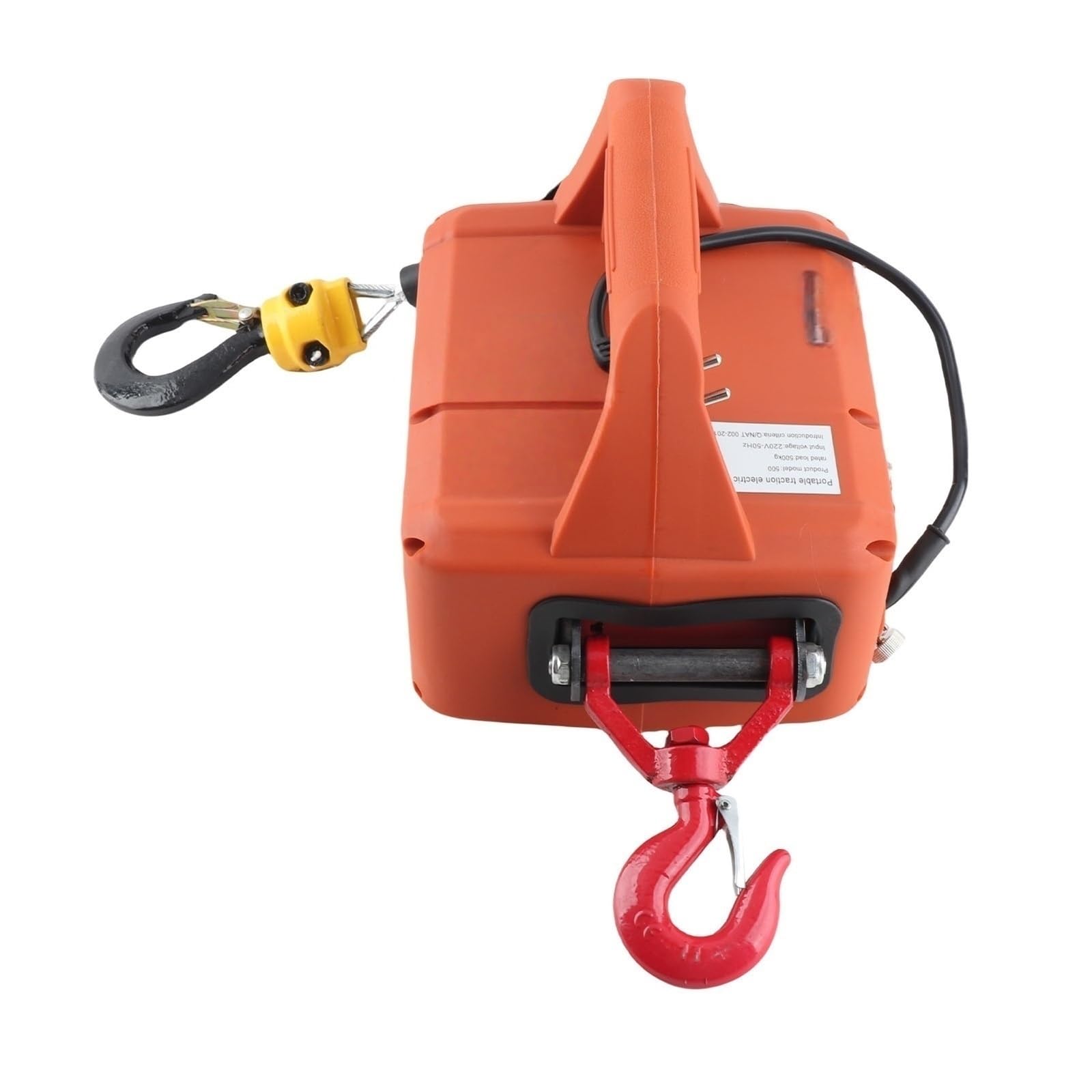 Elektrische Winden Elektrischer Hebezeug Elektrische Hebemaschine, Tragbar, Winde, Kransteuerung, 500 Kg, Tragfähigkeit 7,6 M, Maximale Hubhöhe 1500 W
