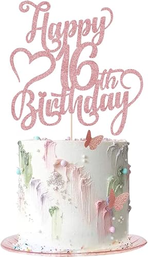 Miniatura 75 de Decoración para tarta de cumpleaños número 15 con purpurina dorada – 15 aniversario/cumpleaños – Hello 15, Cheers to 15 años, 15 & Fabulous Cake