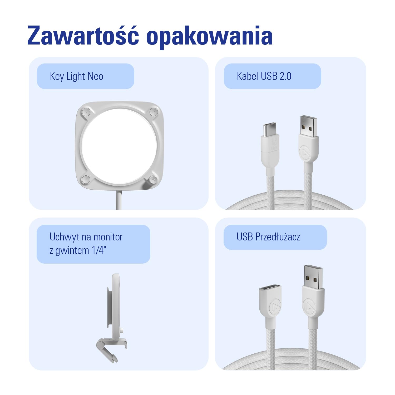 Elgato Key Light Neo – profesjonalne oświetlenie, bez odblasków, regulowane mocowanie, sterowanie ręczne lub Wi-Fi, biuro/transmisja, Teams/Zoom/Slack/Twitch/YouTube – Plug-'n-Play laptop, PC, Mac