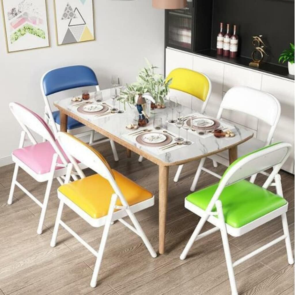 Folding Upholstered Office Conference Training Chair Black Space Saving and Inverted Fitness Design