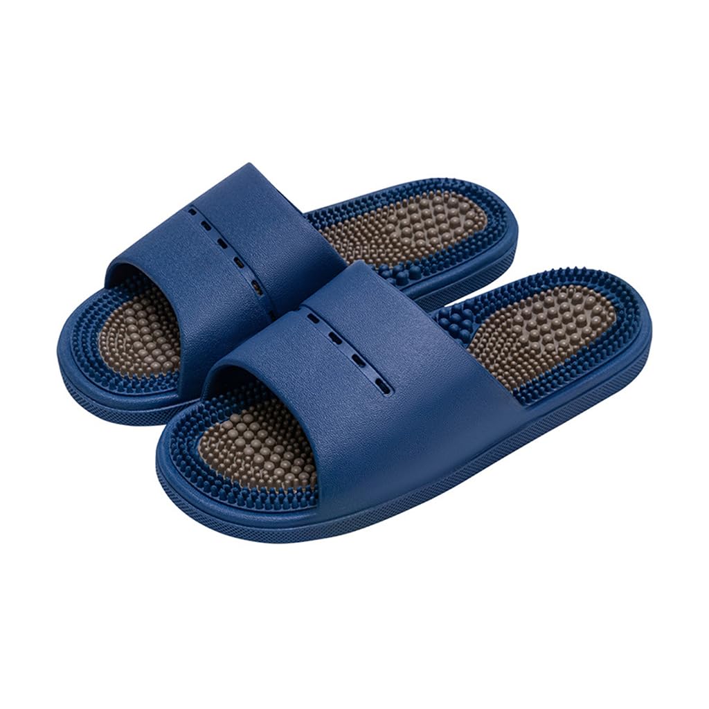Massage Slippers Women for Men Plantar Fasciitis Sliders ,Acupressure Reflexology Sandals for Relief Plantar Fasciitis Sandals,Boost Circulation Improves Massage Therapy(Size:EU 36/37,Color:Blue)