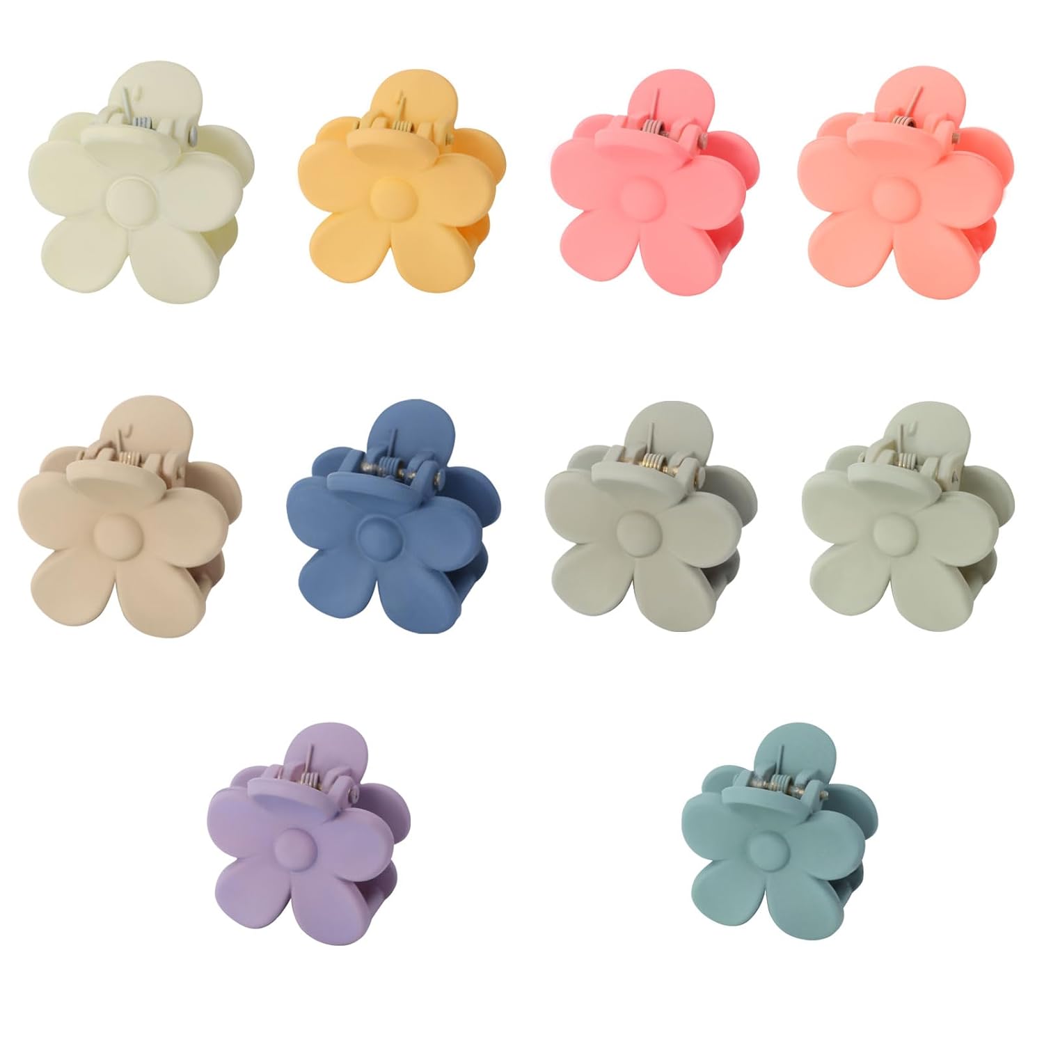 MHDGG 10 Pcs Small Flower Hair Clips Cute Hair Clips,Sweet