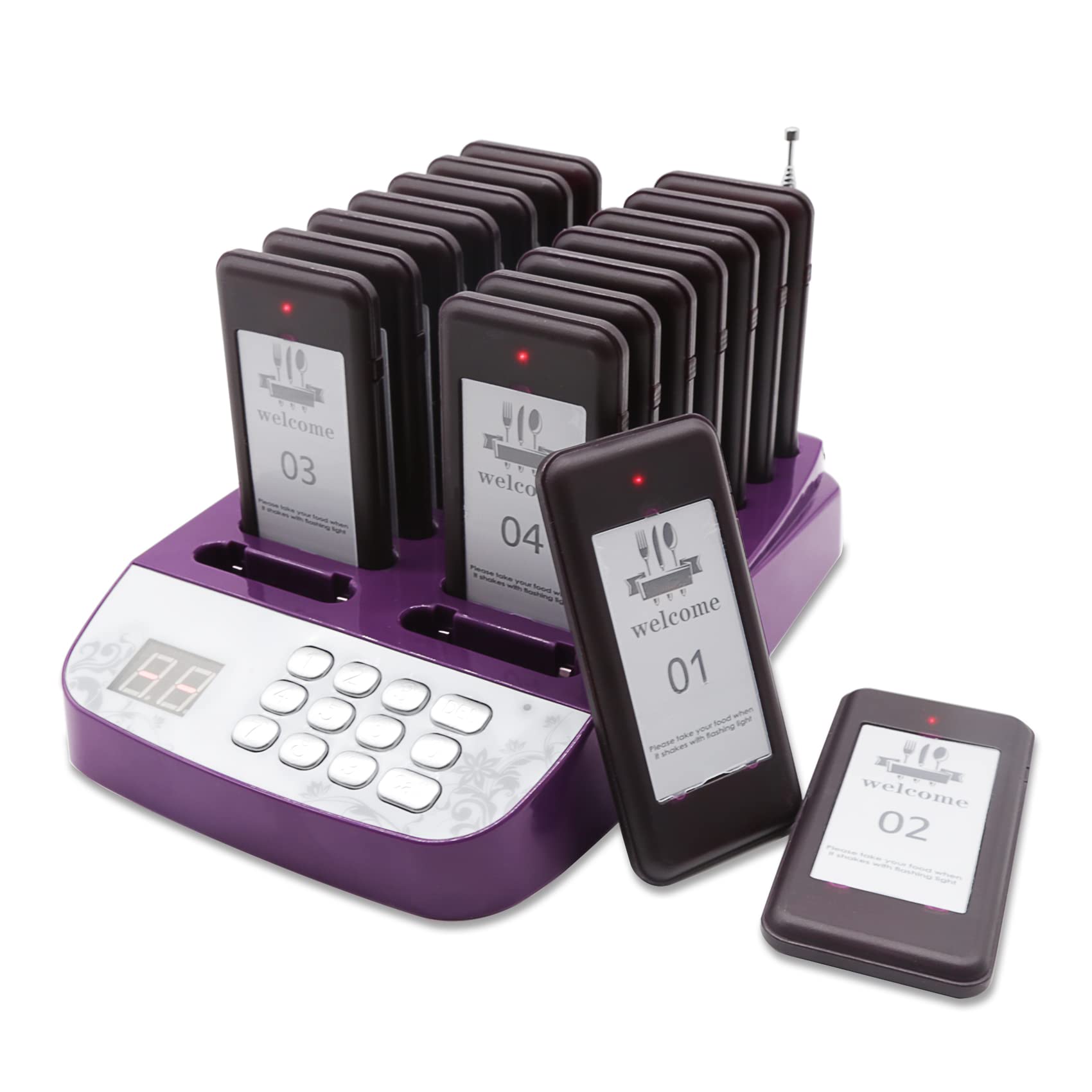 Buy Daytech Restaurant Pager System Rechargeable Table Calling System
