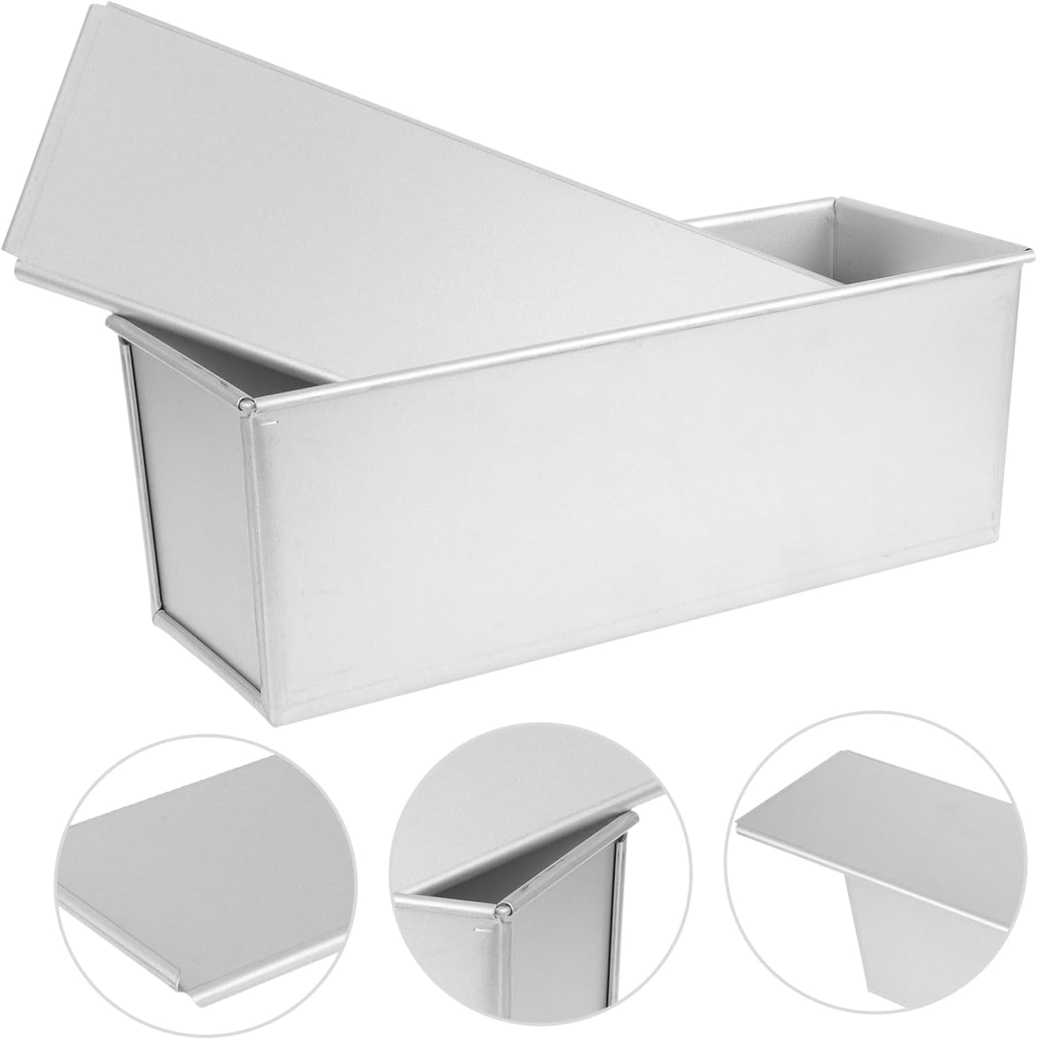 Nonstick Toast Mold Baking Pan Loaf Bread Mold Lid Metal Loaf Pan for Home Baking