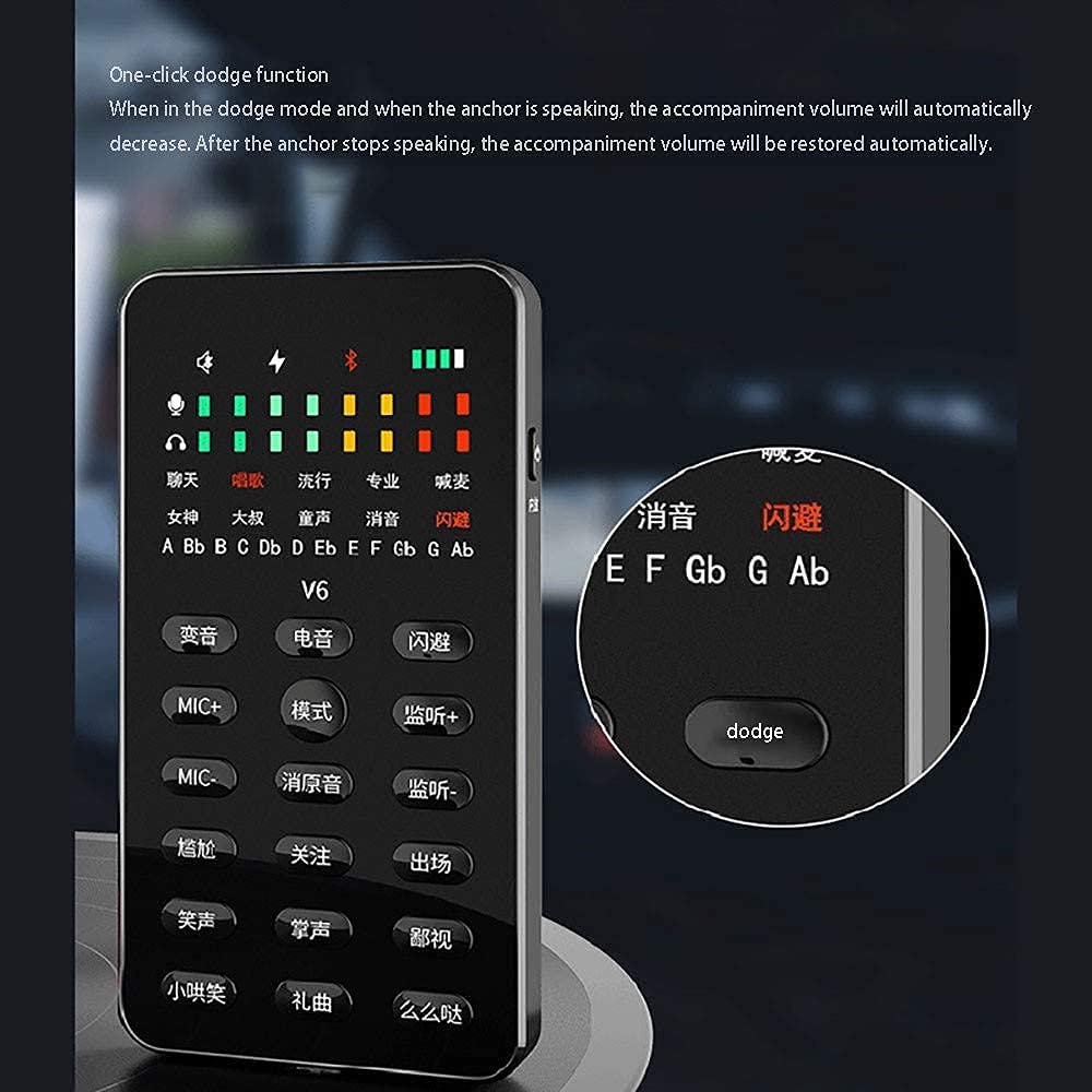 Audiomixer, Draagbare Usb Digitale Externe Geluidskaart Mengpaneel, Mobiele Telefoon Geluidskaart Live Uitzending Apparatuur Set Voor Pc, Telefoon, Headset, Live-Opname, Ktv-Zangmicrofoons Voor Thuis