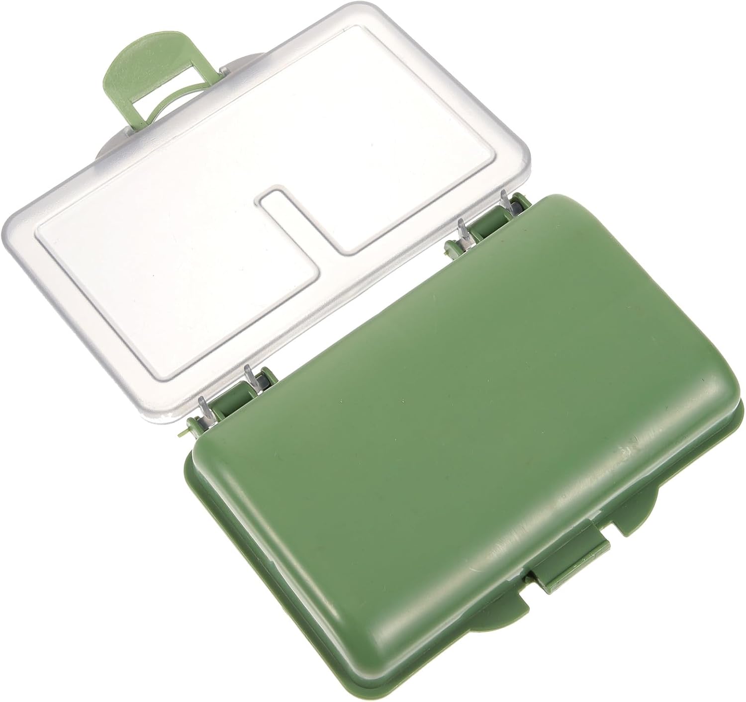 Fishing Tackle Box with 4 Compartments Portable Fishing Accessory Organizer Tray for Lures Hooks Storage Sports Outdoors
