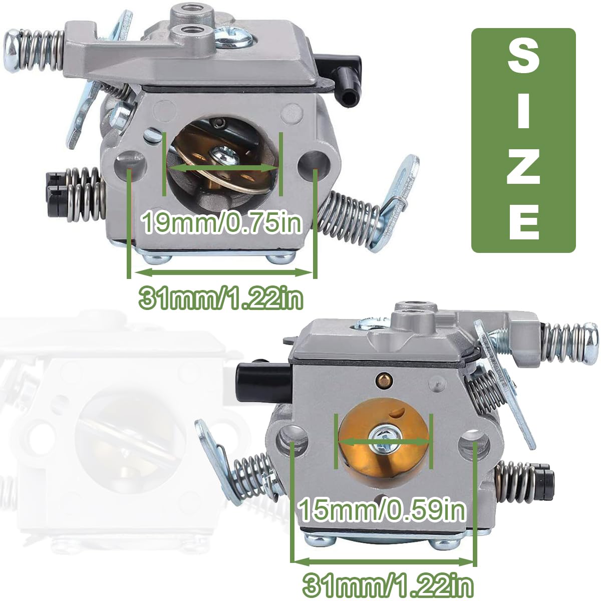 Qiuwanzia MS250 Carburetor for Stihl 021 025 023 MS 250 MS230 MS210 Chainsaw Replace Parts for Walbro C1Q-S76 C1Q-S76A 1123 120 0605 WT-215 WT-286 C1Q-S11E C1Q-S11G with Ignition Coil Air Filte - Image 2