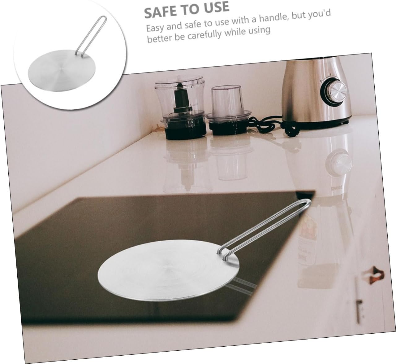 STOBAZA Stainless Steel Induction Plate Adapter Heat Diffuser Conduction Plate for Hob Converter