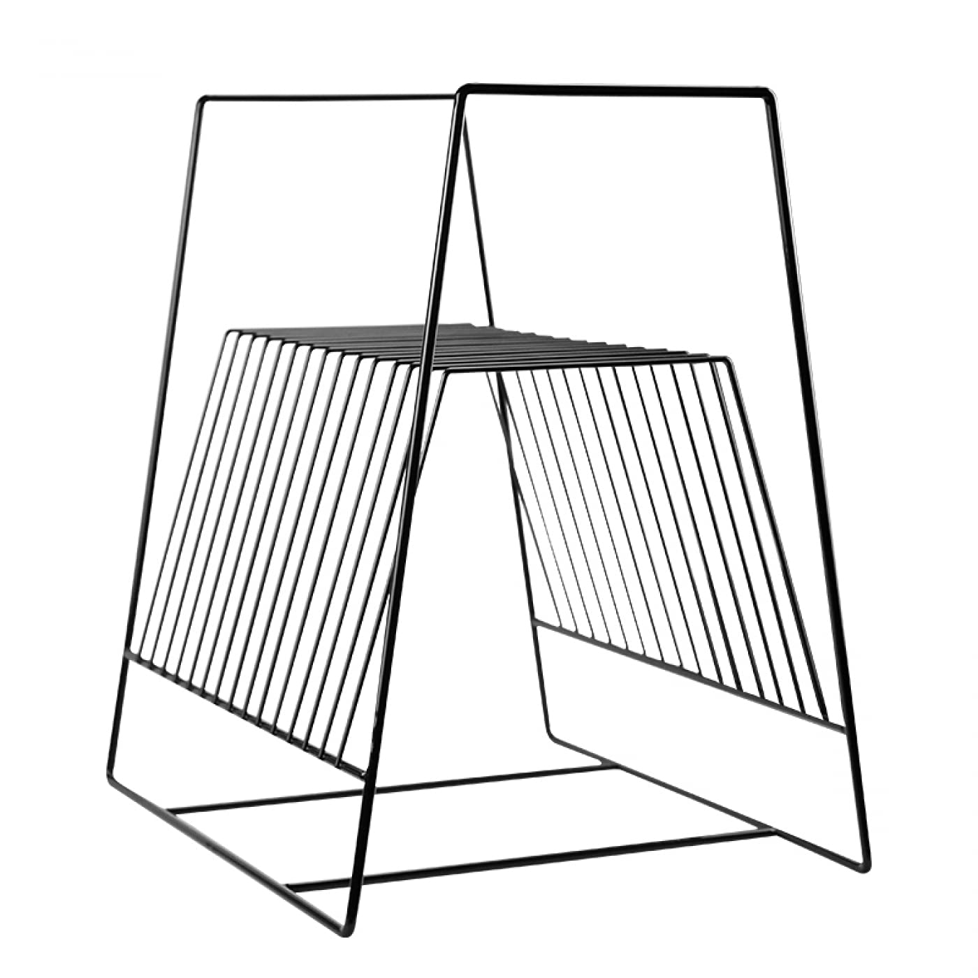 LP Vinyl Design - Scaffale per magazzino, per 50-60 LP in vinile da 12 pollici, colore: Nero