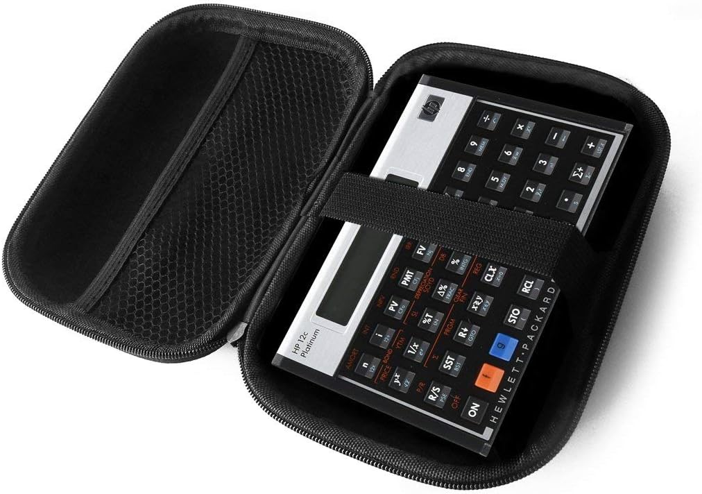 Hard Case for HP 12C Platinum Calculator Travel Zipper Carry EVA Hard Box