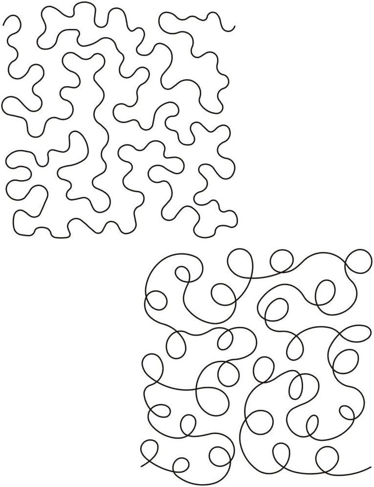 Quilting Creations Quilting Stencil Set Two-11 Inch Allover Designs