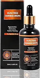 Sun Free - Gotas Autobronzeadoras - Gotas Bronzeadoras Para O Rosto - Autobronzeador Sem Sol Com Fórmula Natural De Extração Vegetal - Teor De Dha De 7% A 8%. Gotas Bronzeadoras Hidratantes P