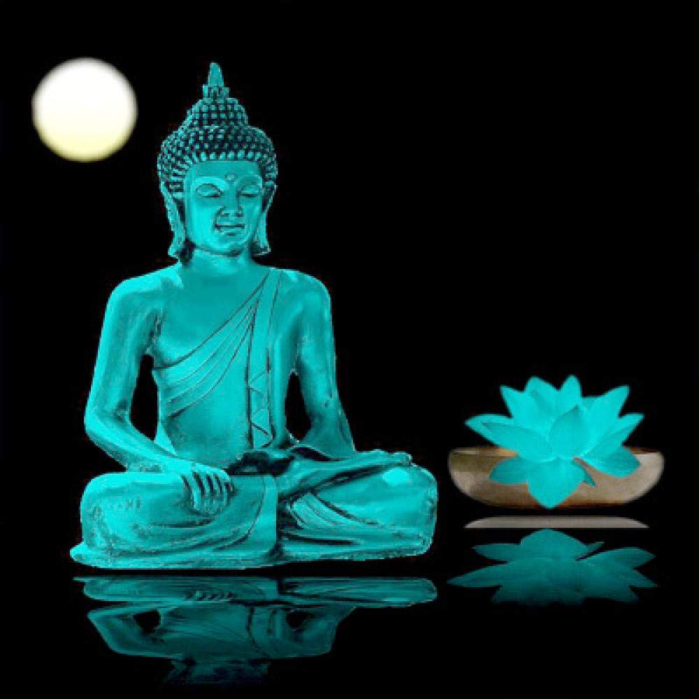 Broderie diamant 5d zen bouddha contre le stress activité manuelle strass carré