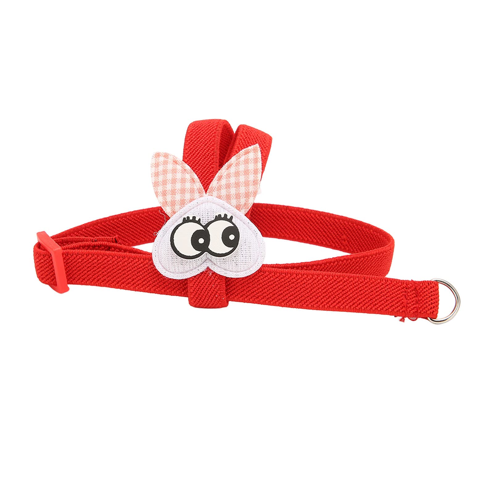 Gavigain Adjustable Bird Harness, Soft Elastic Material, 360° Rotating Alloy Buckle, Feather Safe Leash, for Parrot and Small Bird Training, Outdoor Walks (25.5cm)