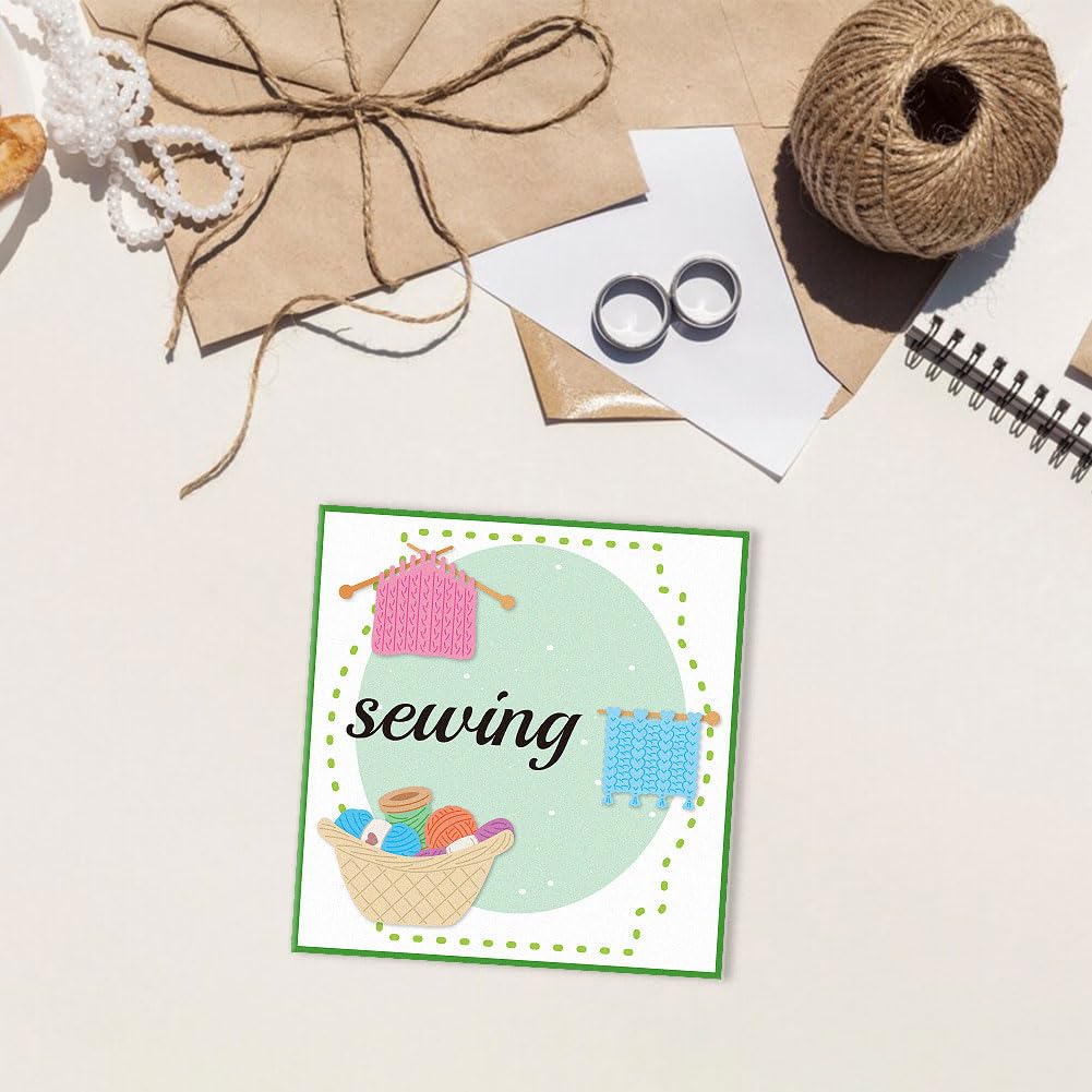 DELORIGIN Sewing Box Cutting Dies - Carbon Steel Stencils - Card Making, Scrapbooking, Embossing - DIY Craft Paper Album Gift Decor - Image 3