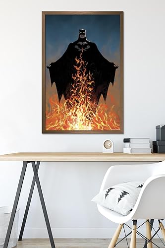 Miniatura 32 de Trends International DC Comics Batman - Póster de pared de fuego Versión con marco dorado