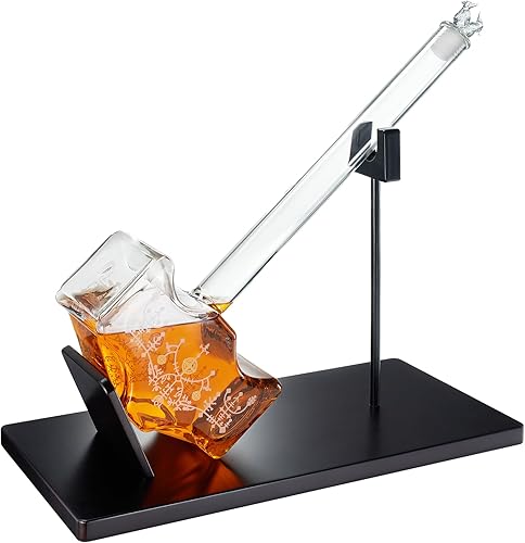 Miniatura 7 de Thors Hammer - Decantador de whisky y vino de 67.6 fl oz por The Wine Savant, Miljoner para tequila, bourbon, escocés o vino, regalos de Thor