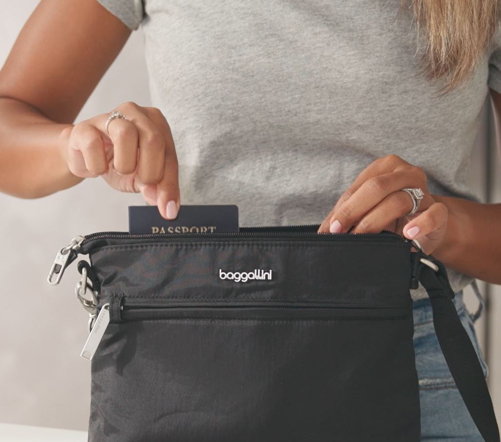 Baggallini Securtex Anti-theft Memento Crossbody Bag, 9.7