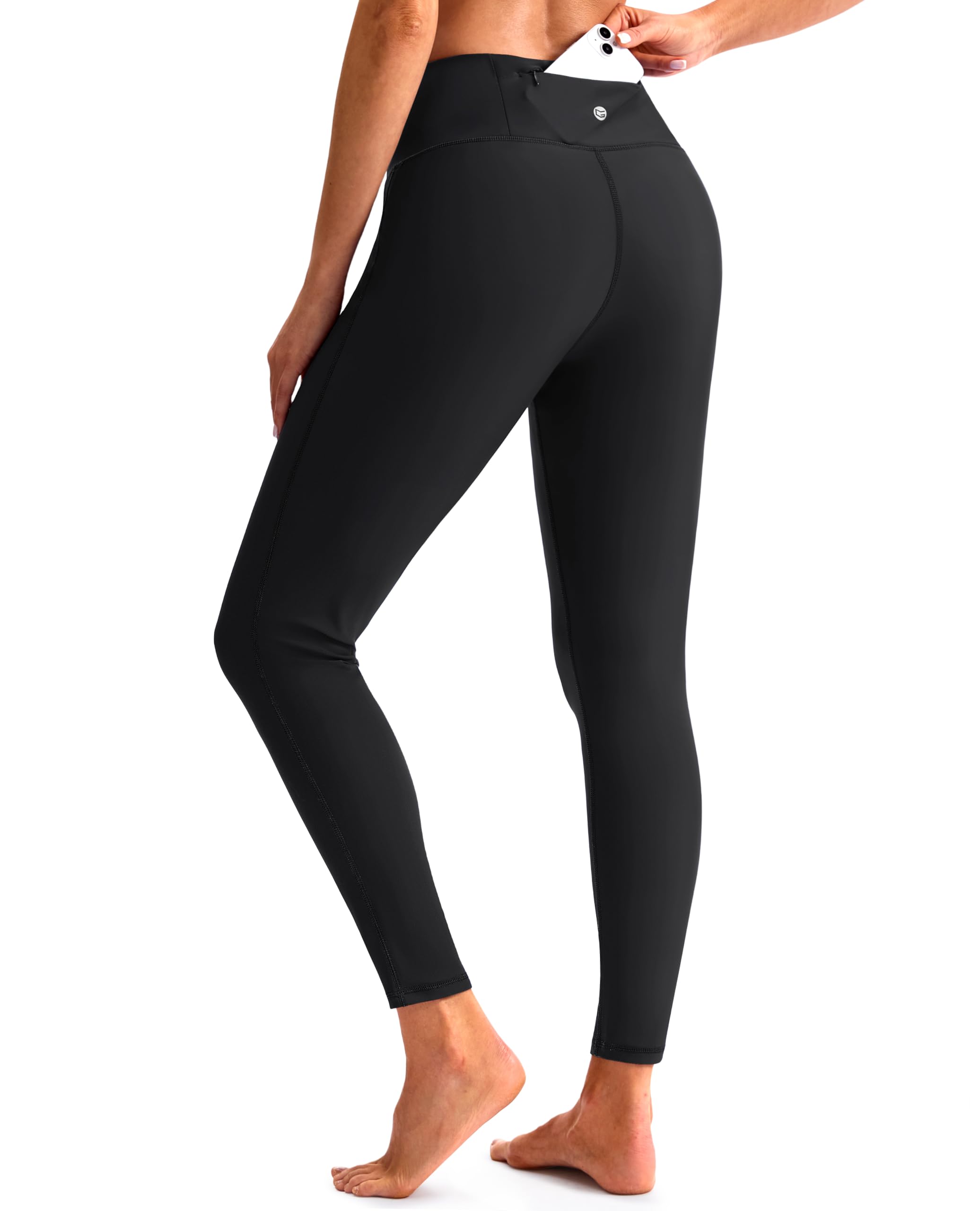 Swim Pants for Women with Zipper Pocket UPF 50+ Quick Dry High Waisted Swimming Leggings Long Rash Guard Bottoms-image-34