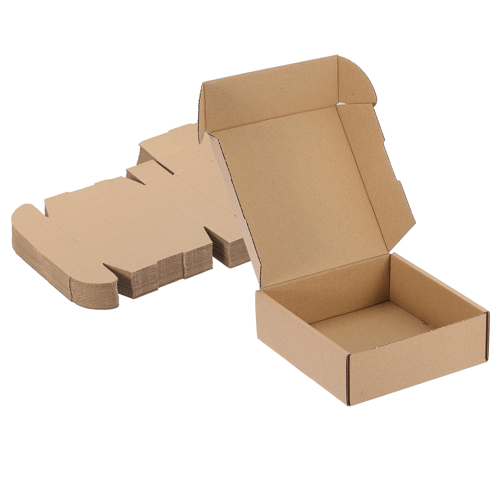 PATIKIL 6x6x2 Inch Small Shipping Boxes